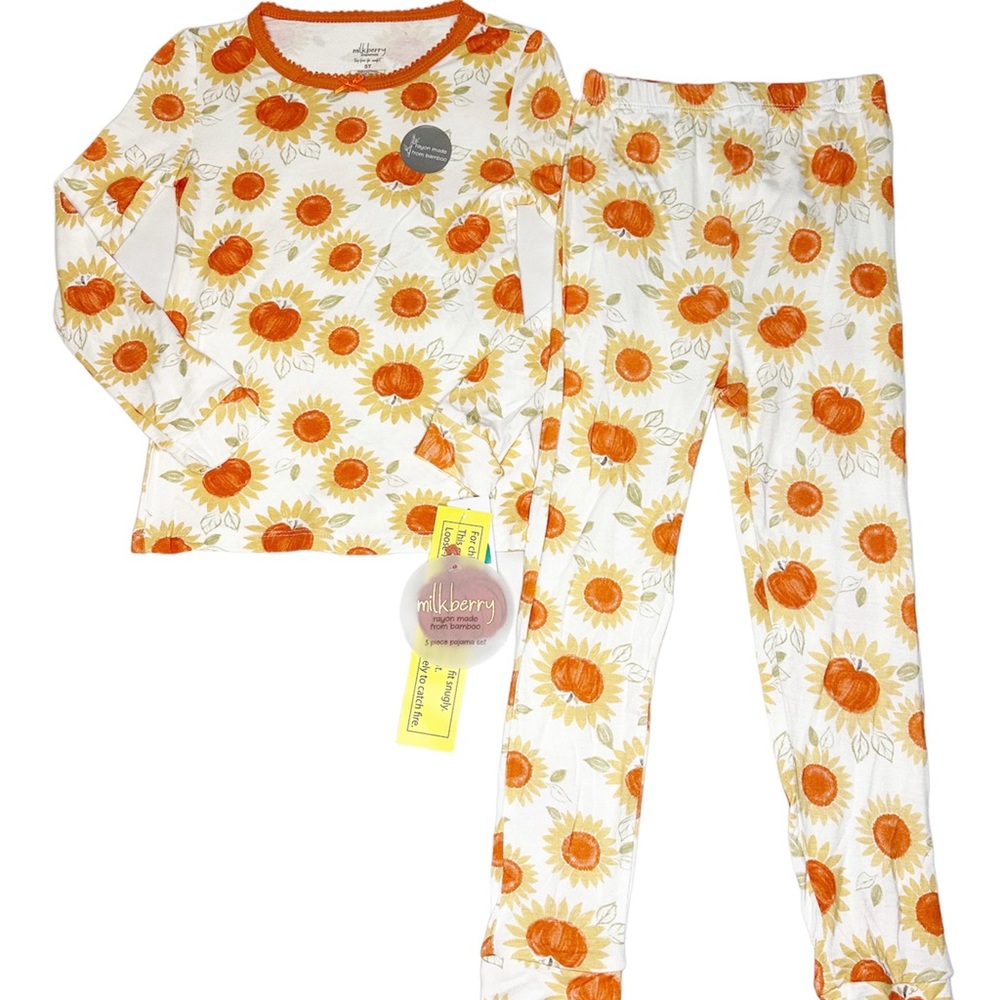Milkberry Bamboo Pajama Set Size 5T NWT